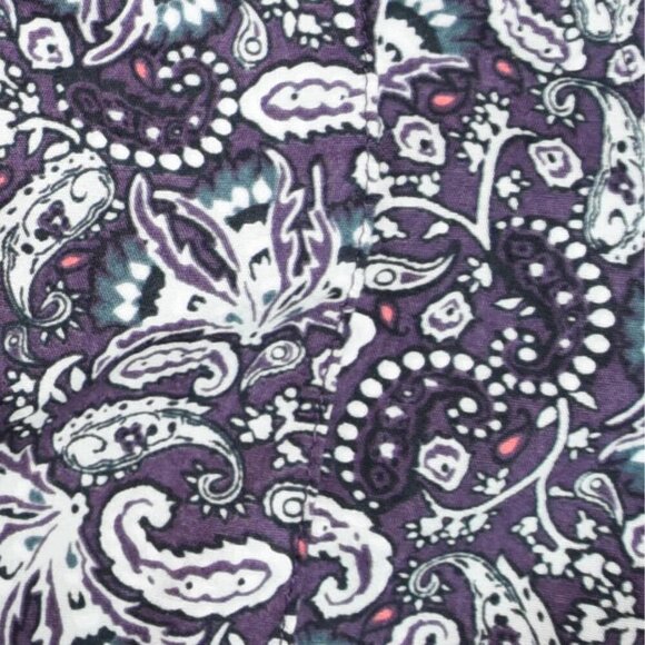 Cinch Western Paisley Button Up Shirt XS Rodeocore Cowboy Ranchwear Purple Y2K - Picture 9 of 9